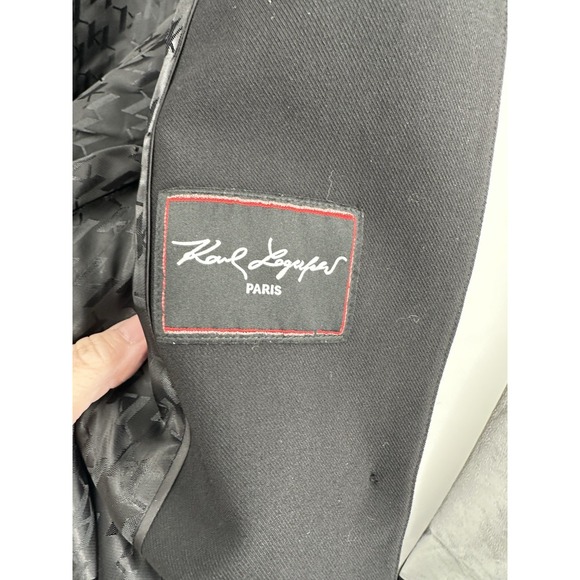 Karl Lagerfeld Paris Blazer Womens 12 Classic Designer Old Money Luxury Chic - Picture 6 of 9